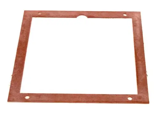 Deckelabdichtung von Bosch in quadratischer Form mit einer mittigen Aussparung und Löchern zur Befestigung, geeignet für industrielle Anwendungen.